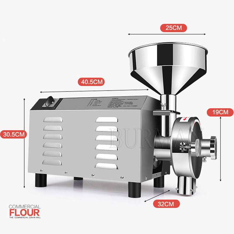 Electric Grain Grinder Commerc - Coffee Grinder Burr Flat 评论和价格