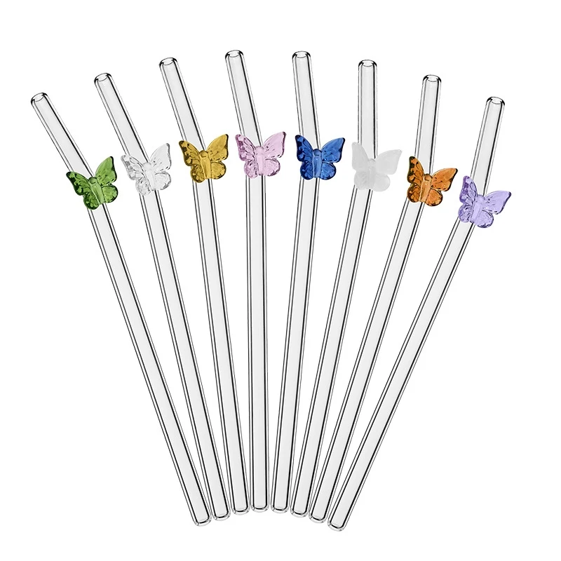 4Pcs Reusable Bow Glass Straws - Espresso Shot Glass 评论和价格