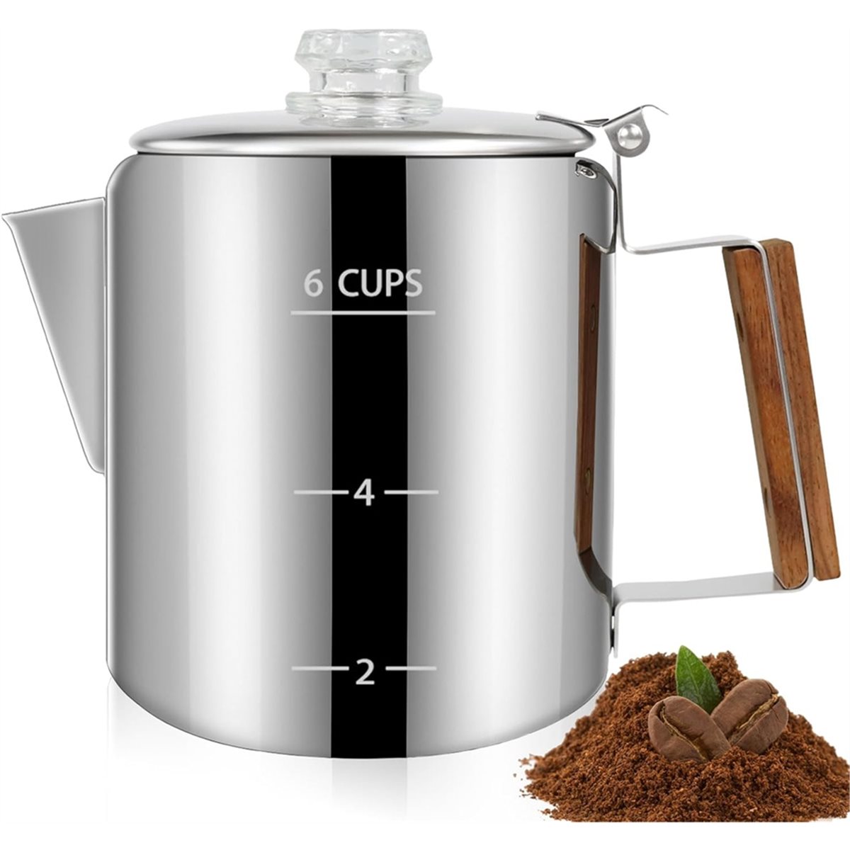 6 Cup Percolator 304 Stainless - Coffee Equipment For Camping 评论和价格